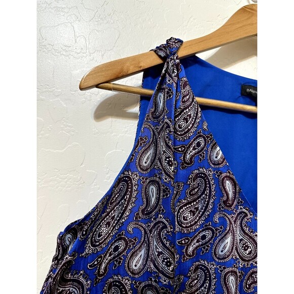 Banana Republic Womans Maxi Dainty Paisly Print Sleeveless Dress Size M Y2K - Picture 8 of 14